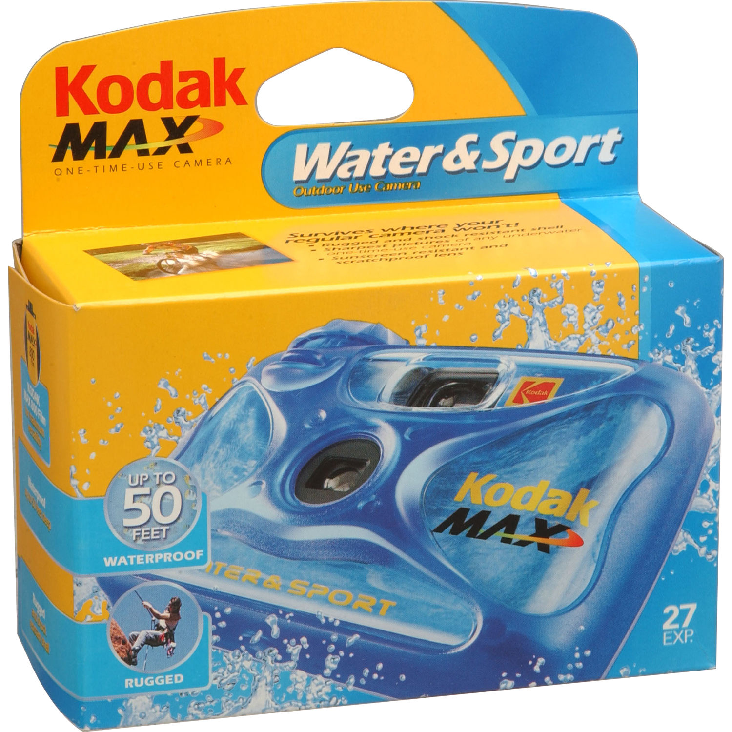 e6b43f4ca4e1e01f6d963baec0781c13.jpg Cámara desechable de un solo uso Kodak Water & Sport - Imagen 1