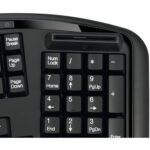 Teclado ergonómico de escritorio Adesso con lector de tarjetas inteligentes - Imagen 8