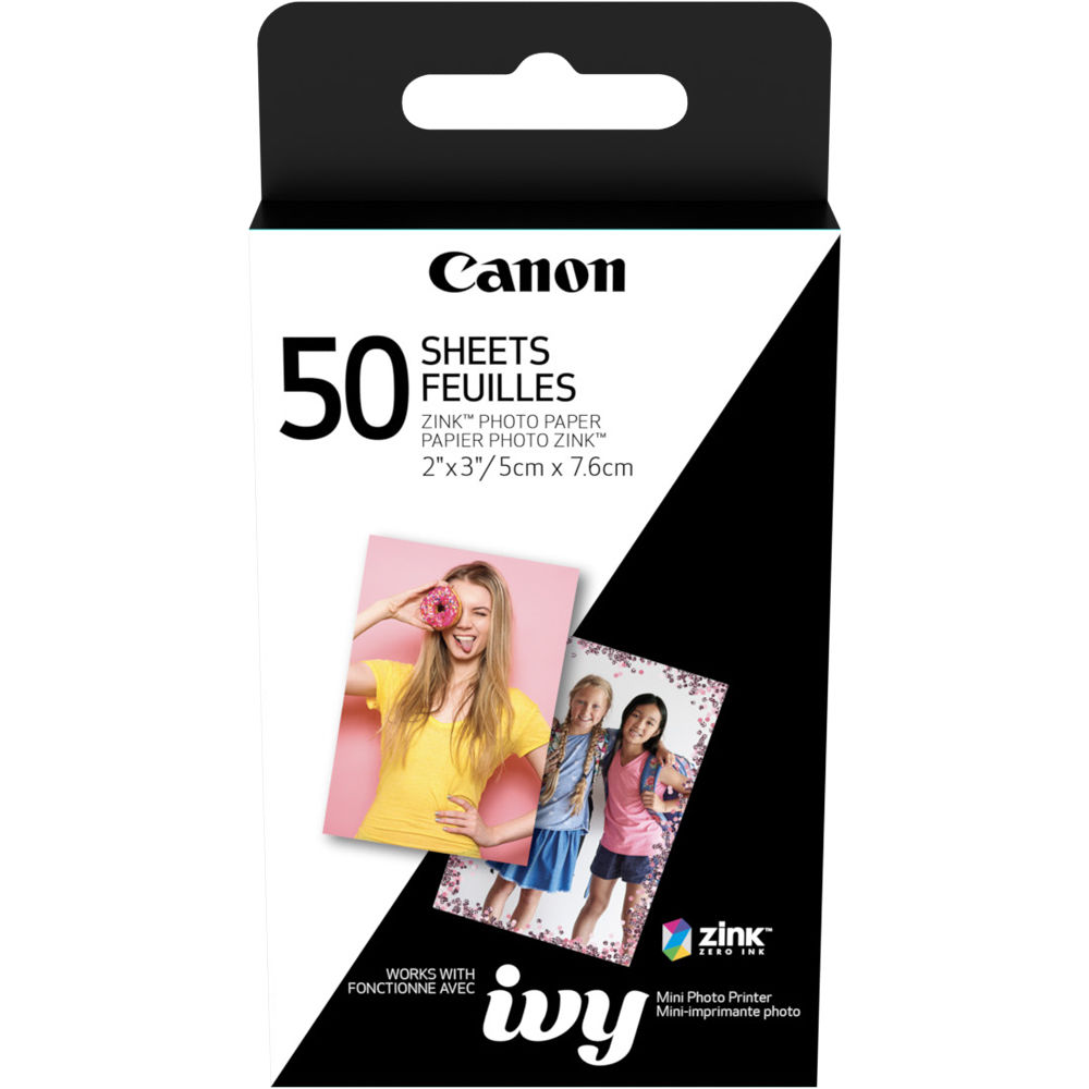 e843a46d7ccef362c554a1923522bbab.jpg Canon 2 x 3" ZINK Photo Paper Pack (50 Sheets) - Imagen 1