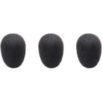 Audio-Technica AT8171 Paravientos de espuma para micrófonos de diadema BP89X (negro, paquete de 3)