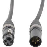 American DJ Accu-Cable XLPRO-6 XLR3M to XLR3F Audio Cable (6') - Imagen 2