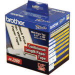 Brother DK-2205 Etiquetas de papel continuo (blancas, etiquetas cortadas a medida, 2,4" x 100') - Imagen 3