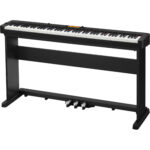 Casio CDP-S360 Kit de piano digital portátil de cuerpo delgado de 88 teclas con soporte, banco y pedal (negro) - Imagen 8