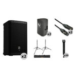 Electro-Voice ZLX-8P-G2 8" 2-Way 1000W Powered Loudspeaker Kit with Covers, Stands, Bag, and Cables (Pair) - Imagen 2
