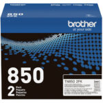 Kit de cartuchos de tóner negro de alto rendimiento Brother TN850 (paquete de 2) - Imagen 2