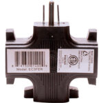 American DJ EC-3FER Edison Tri-Tap Power Adapter (Black) - Imagen 4