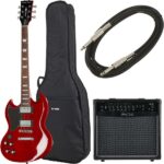 Harley Benton DC-580LH CH Vintage Ser Bundle