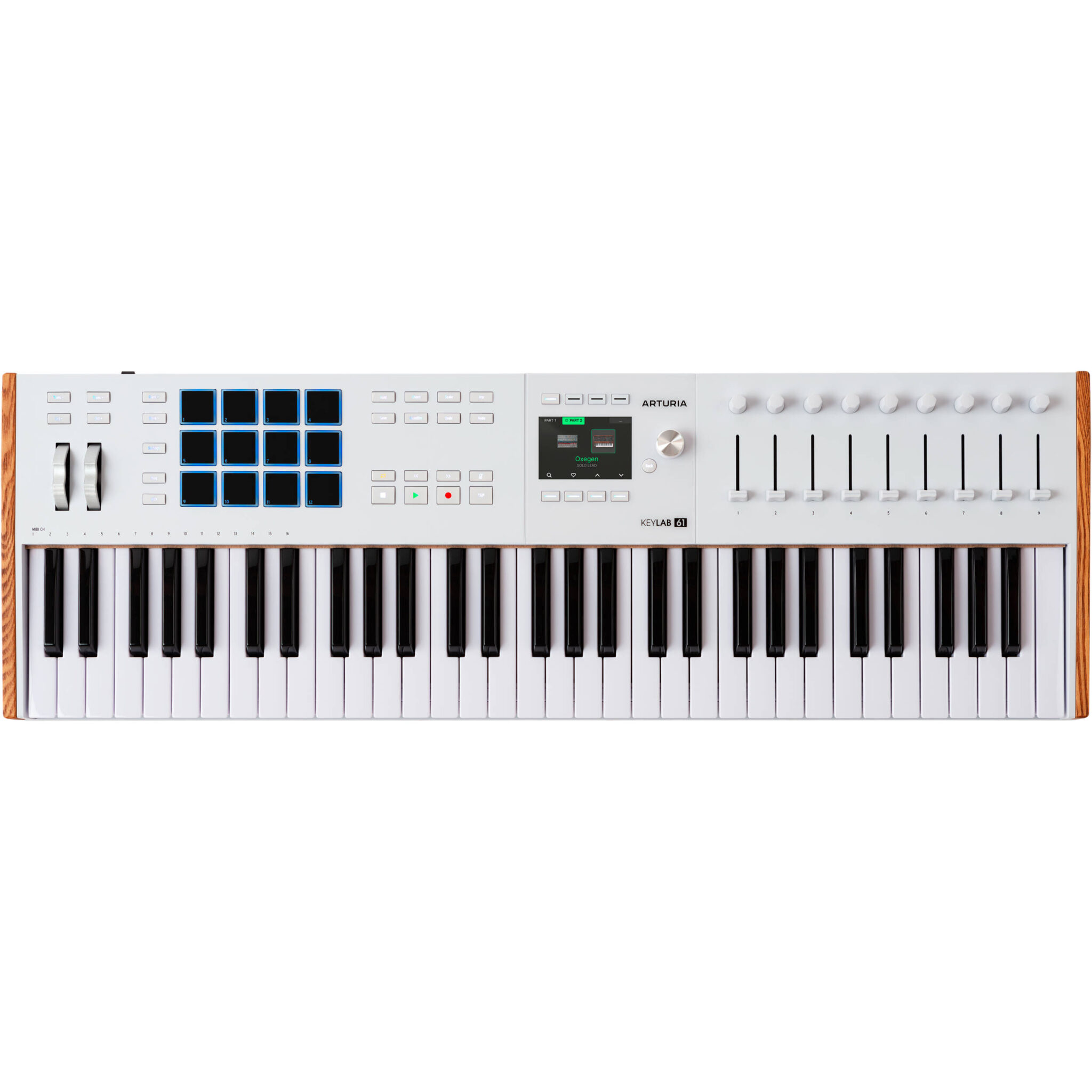 eaf2e7048ad7885654f5d6aab22f458d.jpg Arturia KeyLab 61 mk3 Controlador y software MIDI profesional (Blanco) - Imagen 1