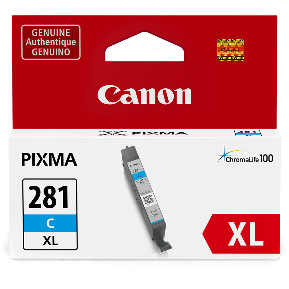 eb00e737e24223895b04a487fcca4c61.jpg Tanque de tinta cian Canon CLI-281 XL (8,3 ml) - Imagen 1
