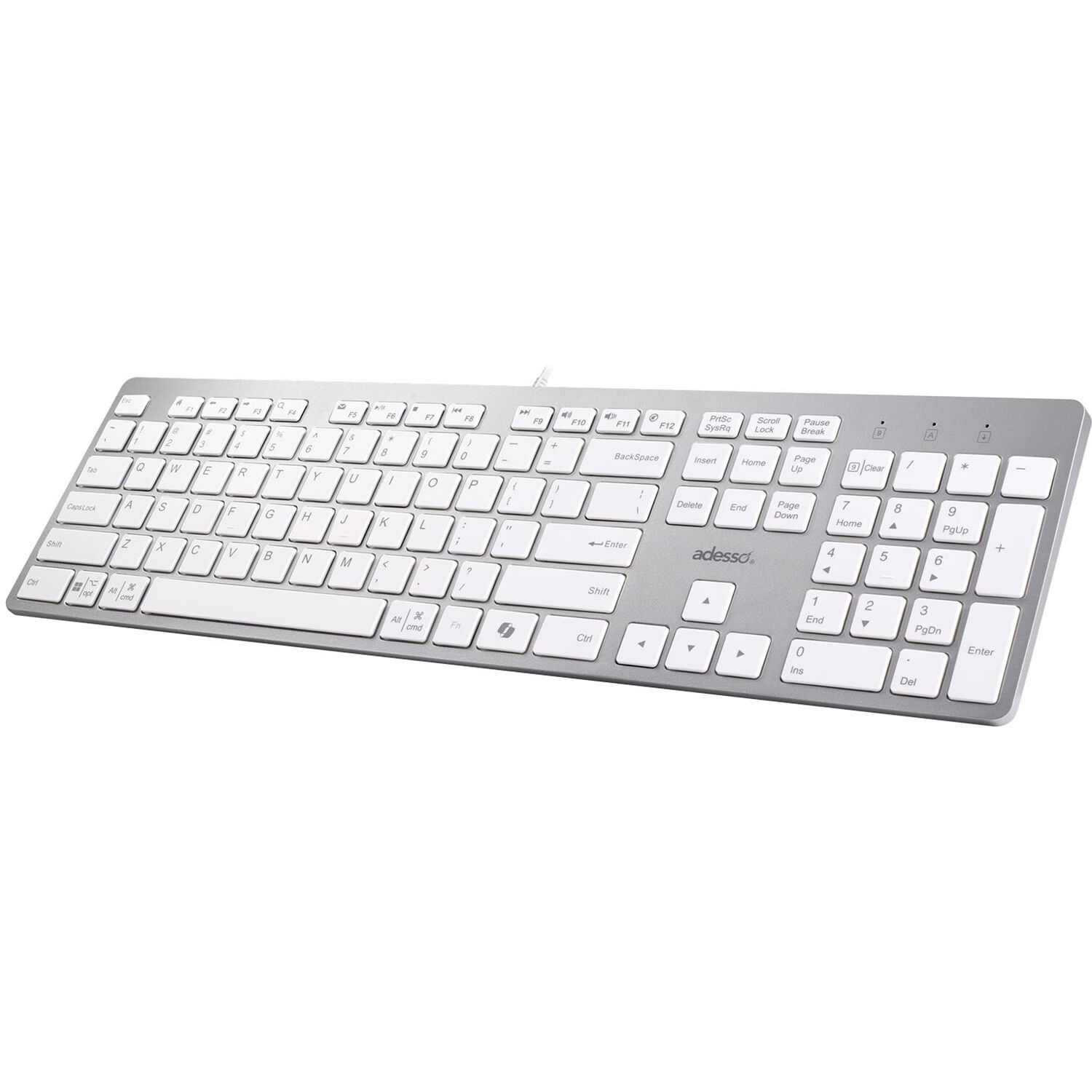 eb2bfc21838f33c2af97b6566734a2c2.jpg Teclado Adesso EasyTouch 730 (Blanco) - Imagen 1