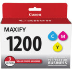 Canon MAXIFY MB2120 Wireless Home Office All-in-One Inkjet Printer with PGI-1200 CMY Ink Cartridge Pack Kit - Imagen 2