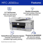 Brother MFC-J6560DW INKvestment 6560 Wireless Color Inkjet All-in-One Printer - Imagen 5