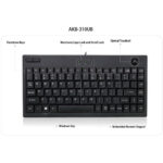 Teclado Adesso Mini Trackball (Negro) - Imagen 3
