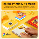 Cámara digital instantánea Kodak PRINTOMATIC+ de 10 MP con paquete de regalo (amarillo) - Imagen 8