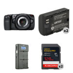 Blackmagic Design Pocket Cinema Camera 4K Kit con dos baterías, cargador dual y dos tarjetas SD - Imagen 2