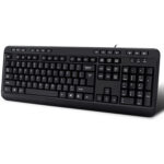 Teclado multimedia Adesso EasyTouch 132 con concentrador USB de 3 puertos (negro) - Imagen 6