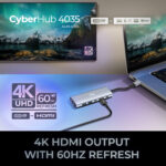 Ahora CyberHub 4035 Concentrador multipuerto USB-C 6 en 1 - Imagen 12