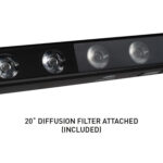 American DJ UBL12HB RGBAL+UV Barra de luz lineal con filtro de difusión (12 LED) - Imagen 12