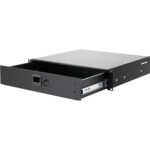 Cajón para rack Adam Hall de aluminio de 19" con cerradura de combinación incorporada (2 RU) - Imagen 2