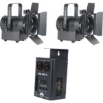 American DJ Presenter Starter Pak II Kit de 2 luces con paquete de atenuación