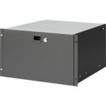Cajón para rack de acero Adam Hall de 19" con cerradura de cilindro incorporada (6 RU)