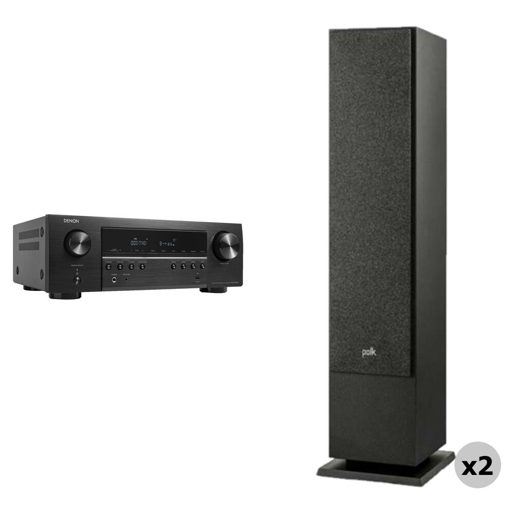 f0d78b20a2772e932153415664768668.jpg Denon S-Series AVR-S670H Receptor A/V de red de 5.2 canales con monitor de audio Polk Kit de altavoces de pie XT60 (par) - Imagen 1
