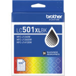 Brother Work Smart MFC-J1410DW Impresora multifunción de inyección de tinta a color inalámbrica con kit de cartucho de tinta negra de alto rendimiento LC501XLBK - Imagen 2