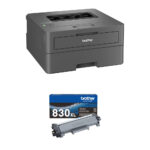 Impresora láser monocromática compacta inalámbrica Brother HL-L2405W con kit de tóner negro de alto rendimiento - Imagen 3