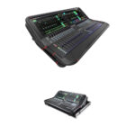 Allen & Heath Avantis Kit de mezclador digital de 64 canales/42 buses con estuche de vuelo, caseta para perros y ruedas