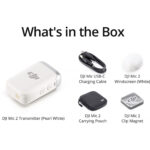 Transmisor/grabador de clip DJI Mic 2 con micrófono incorporado (2,4 GHz, blanco perla) - Imagen 2