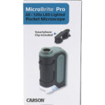 Microscopio de bolsillo LED Carson MM-350 MicroBrite Pro con adaptador para teléfono inteligente (paquete de 4) - Imagen 3