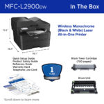 Impresora láser monocromática todo en uno Brother MFC-L2900DW con dos cartuchos de tóner de alto rendimiento - Imagen 8