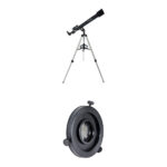 Celestron PowerSeeker 60 Telescopio refractor AZ de 60 mm y kit de filtro solar EclipSmart
