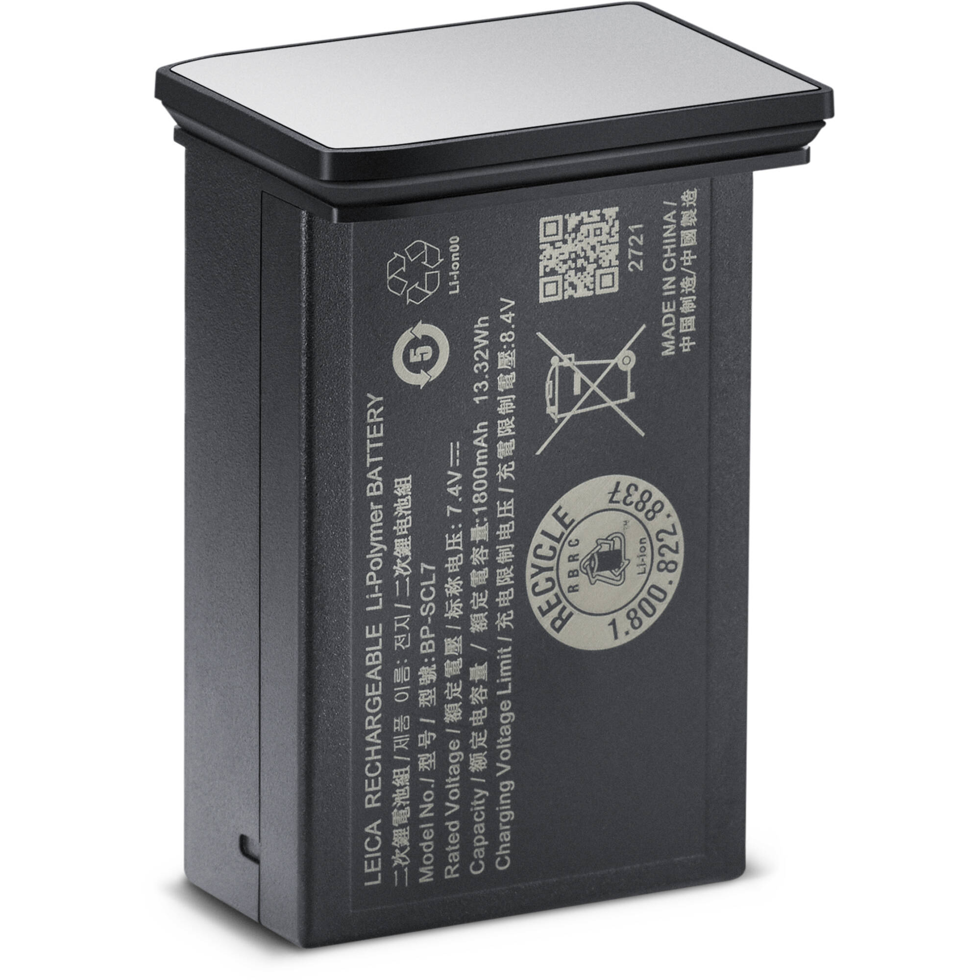 f7efb2ed7761e54ff313a0966b94b80e.jpg Batería de iones de litio Leica BP-SCL7 (plata) - Imagen 1