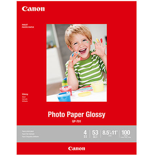 f8590711d6df9320e0024ebb00e6f88d.jpg Canon GP-701 Photo Paper Glossy (8.5 x 11", 100 Sheets) - Imagen 1