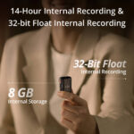 DJI Mic 2 Sistema/grabador de micrófono inalámbrico digital compacto para 2 personas para cámara y teléfono inteligente (2,4 GHz) - Imagen 7