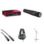 Focusrite Scarlett 18i16 USB-C Audio/MIDI Interface Kit de grabación de guitarra (4.ª generación)