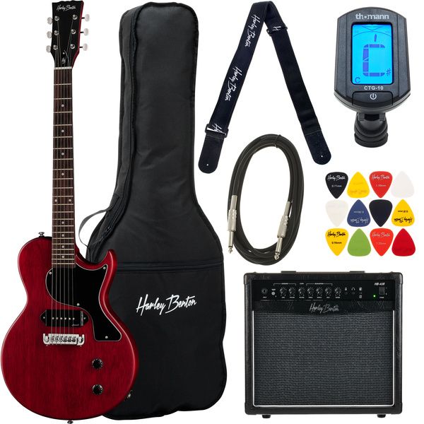 f93e4e34a61b98b7a746d4c9df79b499.jpg Harley Benton SC-Junior Faded Cherry Set - Imagen 1