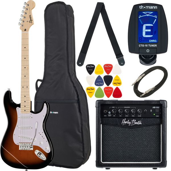 f9dc56be5bfc2923e43fa6750c70b95b.jpg Squier Sonic Strat MN 2TSB Set - Imagen 1