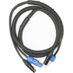 American DJ 5-Pin XLR DMX Locking Power Link Combo Cable (6')