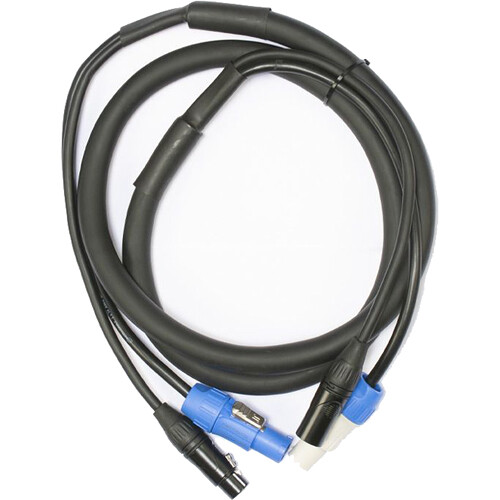 f9ff4075fa1602e6687316c877bef3dc.jpg American DJ 5-Pin XLR DMX Locking Power Link Combo Cable (6') - Imagen 1