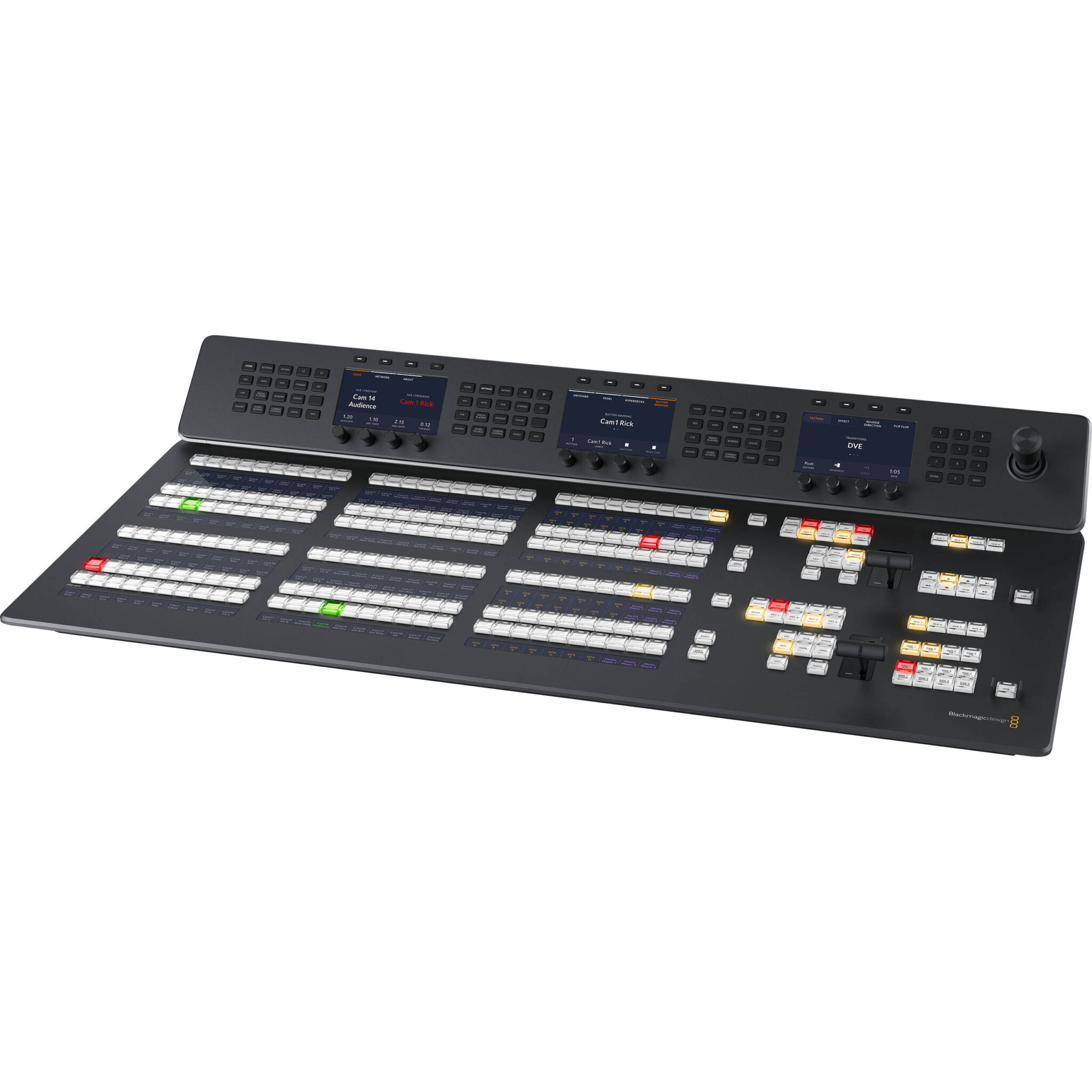fa904d7d4858c13a9f2b40d606bd6b1d.jpg Blackmagic Design ATEM 2 M/E Panel Avanzado 30 - Imagen 1