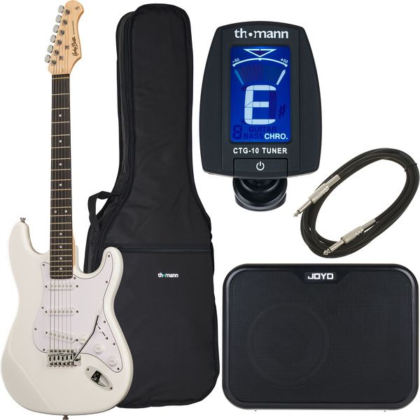 fb74c7931e410c58b7010c460db780da.jpg Harley Benton ST-20 WH Std.Joyo Bundle - Imagen 1