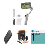DJI Osmo Mobile 6 Smartphone Gimbal con banco de energía y kit de limpieza óptica (gris platino)