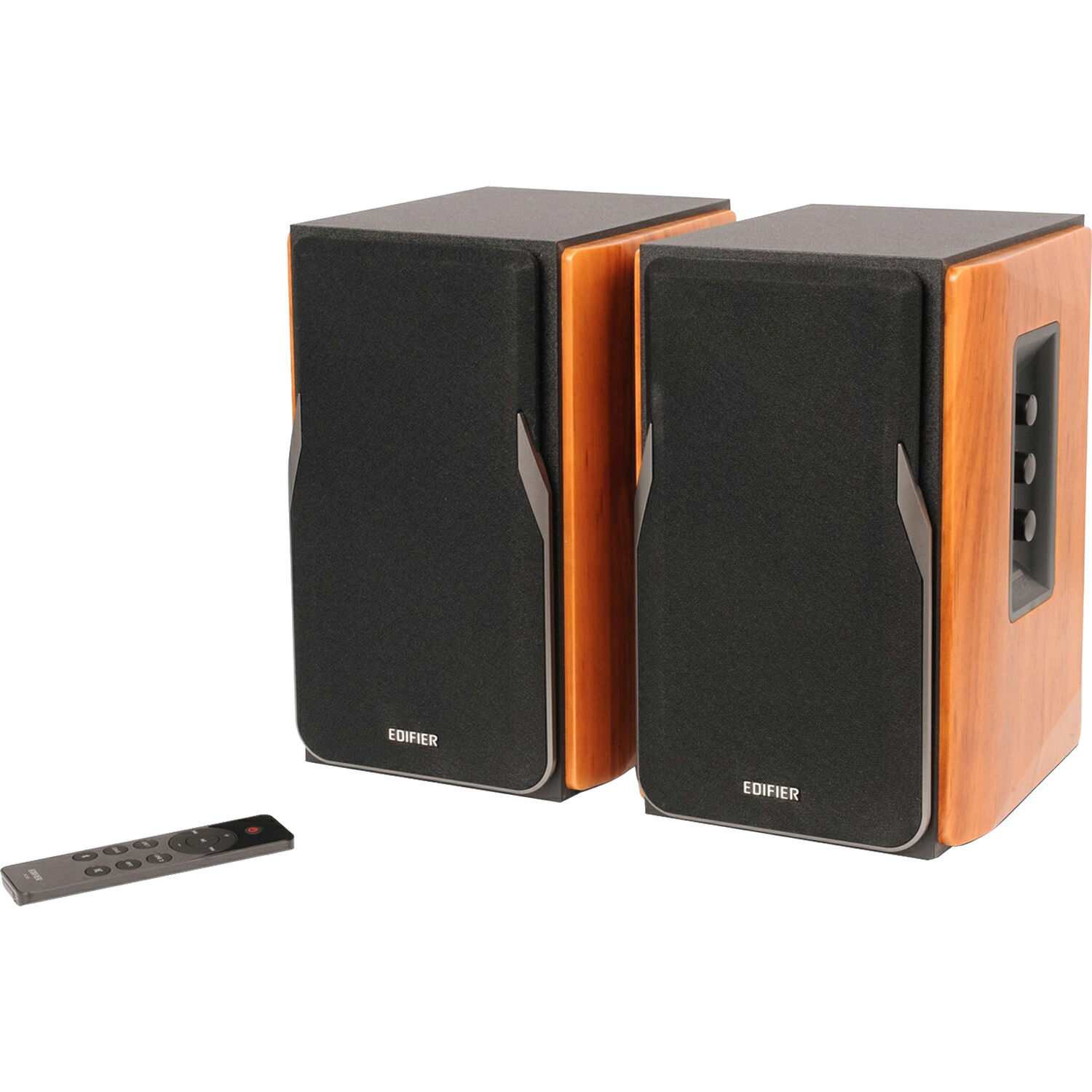 fbc9d0f07f954d0b231ee01b143be8ff.jpg Edifier R1380DB Altavoces de estantería inalámbricos activos de 2 vías (par, marrón) - Imagen 1