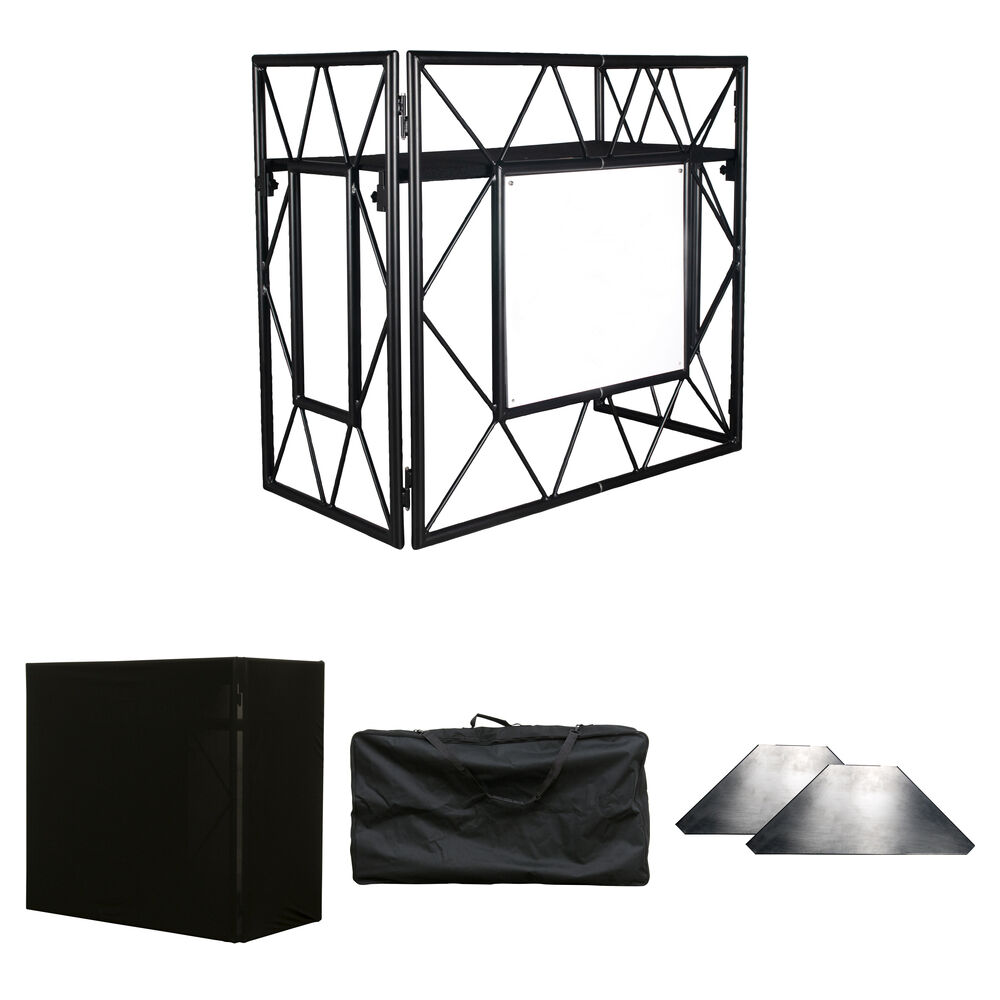 fd9761b22983324f9b1a1c34b9d41af9.jpg American DJ Pro Event TBL 2 Kit con malla, bolsa y estantes (negro) - Imagen 1