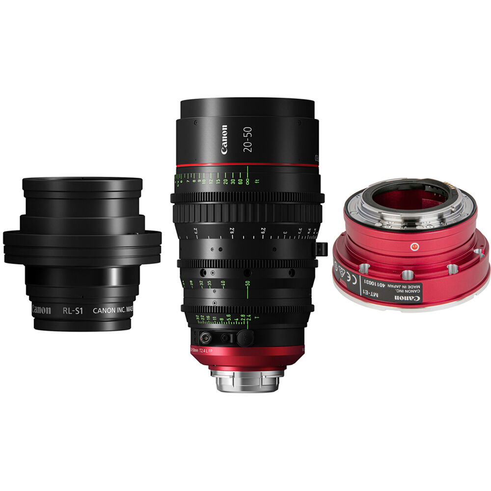 feeea9ee2ff201061cfe0a0862809611.jpg Canon CN-E 20-50mm Flex Zoom Wide-Angle Lens Kit for FF and S35 (ARRI PL + Canon EF) - Imagen 1